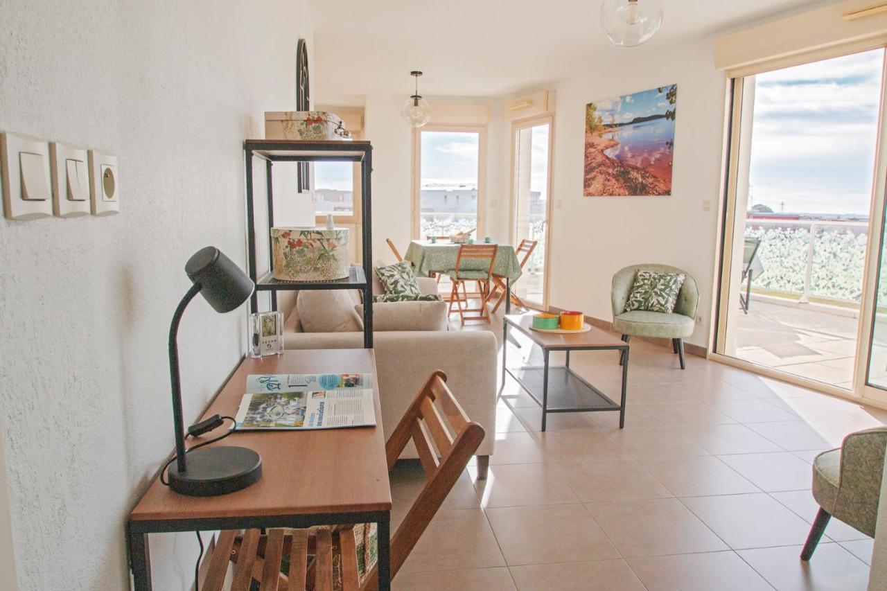 Appartement 4 Personnes, Grande Terrasse, Parking Prive, Wifi Montpellier Luaran gambar
