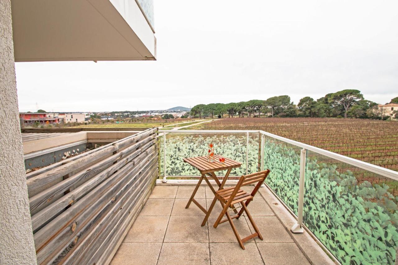 Appartement 4 Personnes, Grande Terrasse, Parking Prive, Wifi Montpellier Luaran gambar